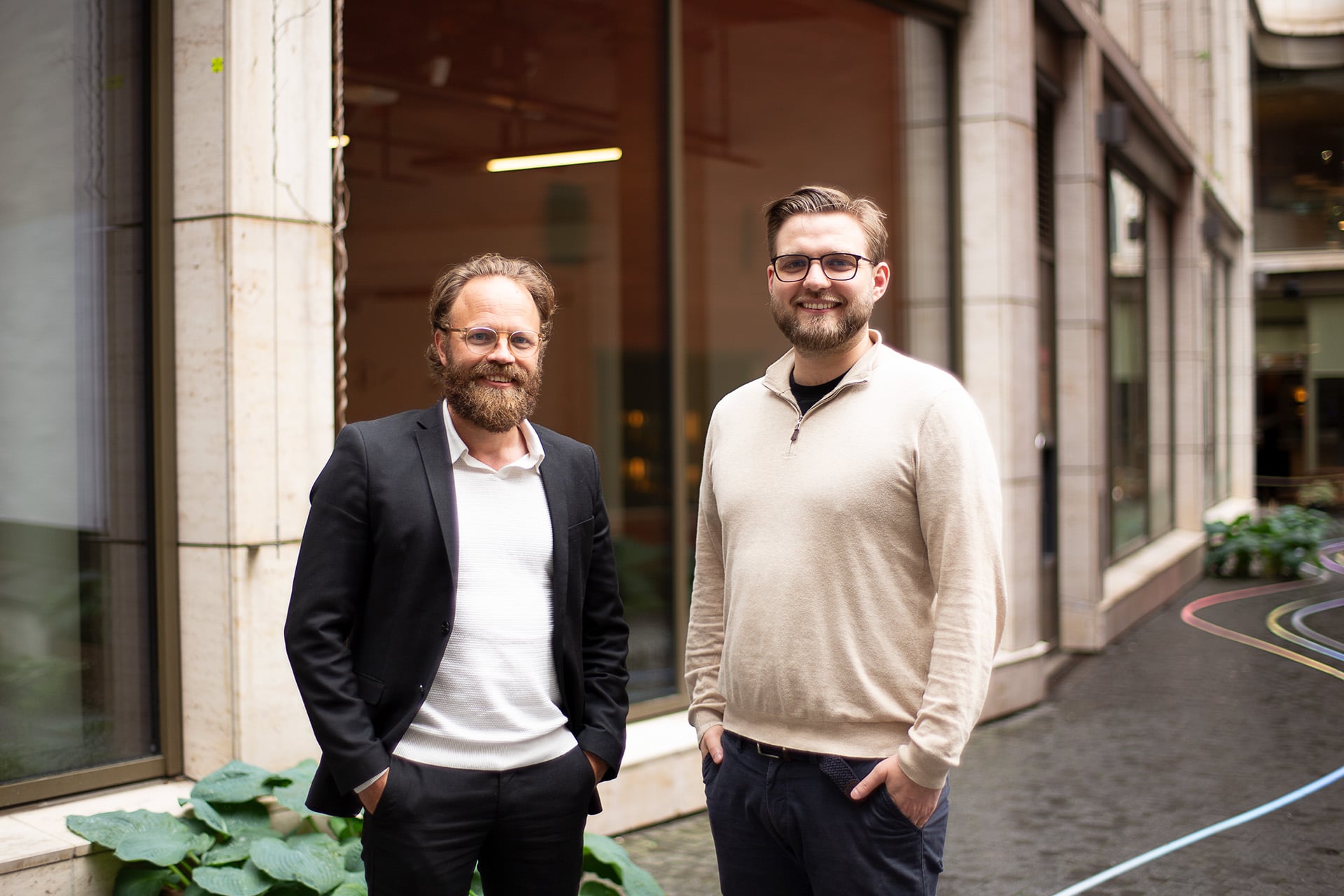 Kristoffer Gudmundsen og Martin Aamodt i Knowit