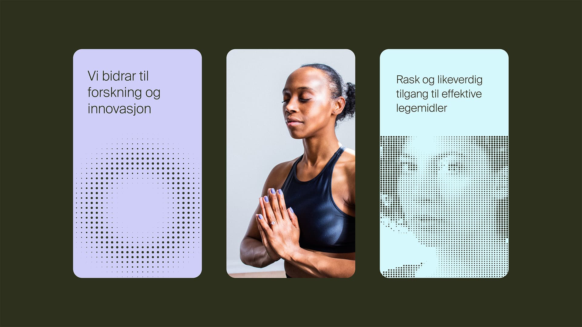 DMP sin nye visuelle identitet med portrett