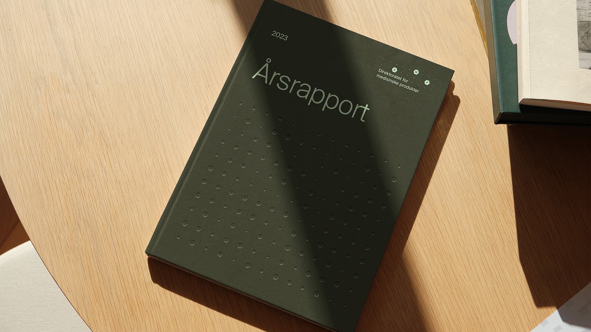 Årsrapport i DMP sin nye visuelle identitet 