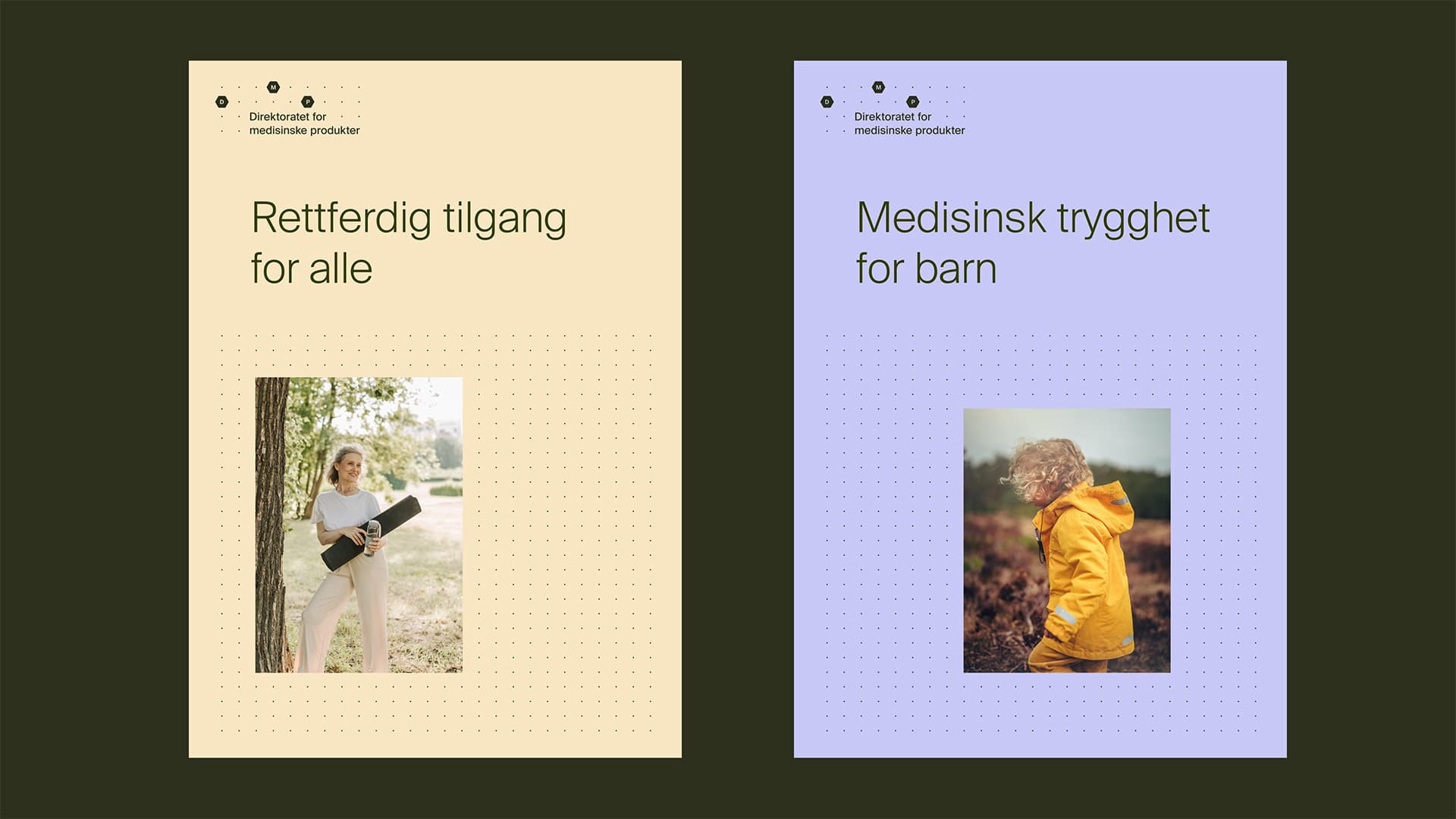 Rapporter i DMP sin nye visuelle identitet 