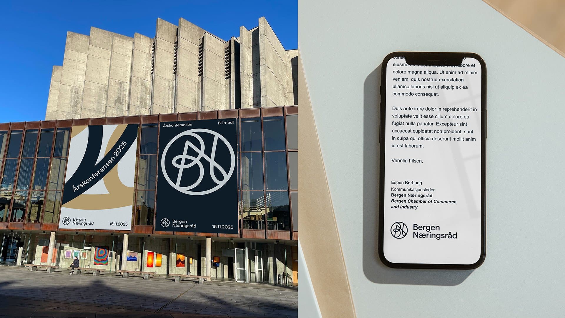 Årskonferansen-plakat på Grieghallen